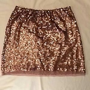 NWOT. Lauren Conrad Sequin Skirt. Size Medium.